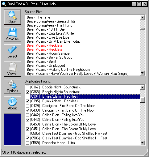 Dupli Find Screenshot